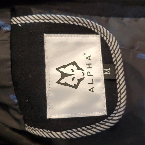 Alpha Black Wool Blend Winter Jacket M NWT - Picture 2 of 7